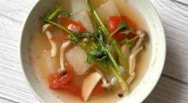 大暑消暑必备：简易香荽冬瓜西红柿汤，降温解暑食谱