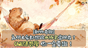 都想跟水豚君当朋友，它的生活哲学你一定要知！